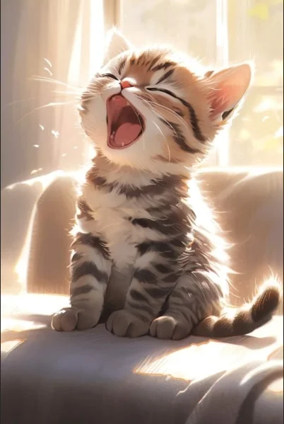 ảnh mèo cute anime siêu dễ thương (4)