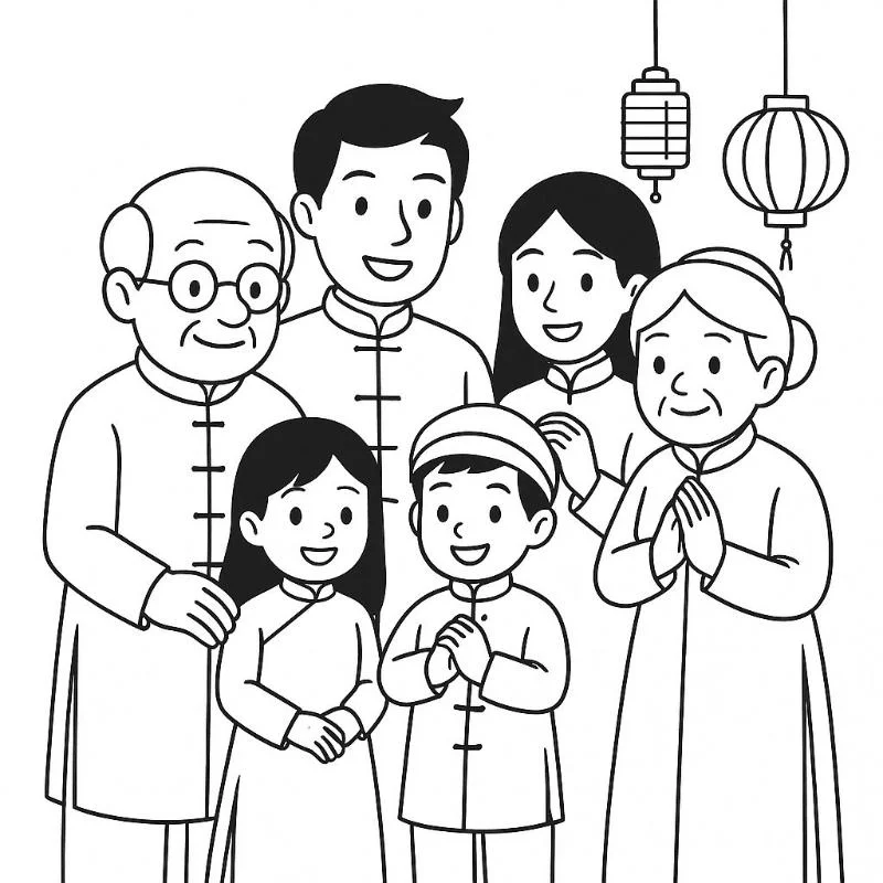 99+ Mẫu vẽ tranh gia đình ý nghĩa và đơn giản (2)