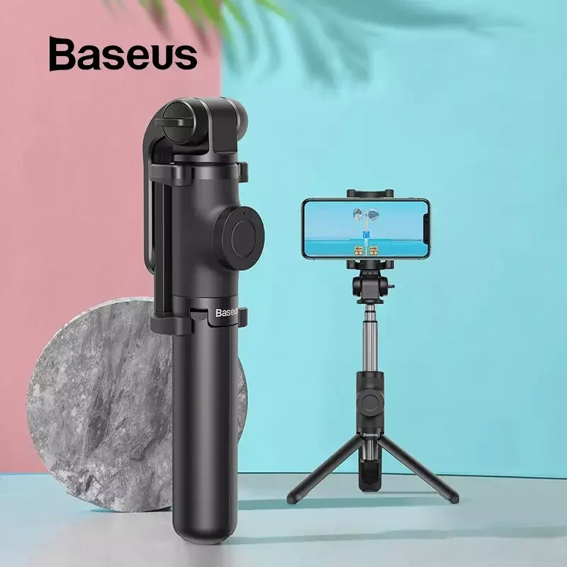 Gậy tự sướng tích hợp Tripod chân xếp gọn Baseus Lovely ( Bluetooth Remote Camera Control , Folding Bracket Livestream/ Selfie Stick)