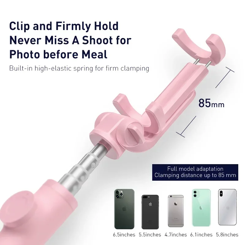 Gậy tự sướng tích hợp Tripod chân xếp gọn Baseus Lovely ( Bluetooth Remote Camera Control , Folding Bracket Livestream/ Selfie Stick) (7)