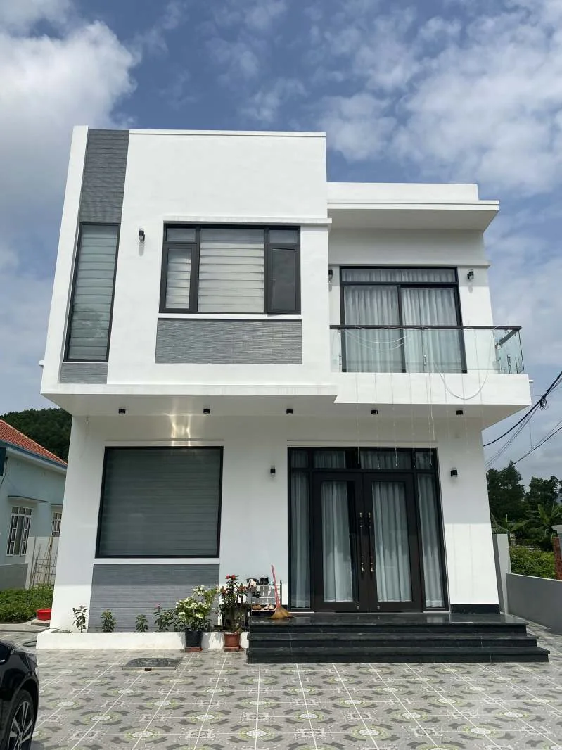 Thiết kế nhà đẹp ở Việt Hưng, nhà phố 2 tầng đẹp 7,5m