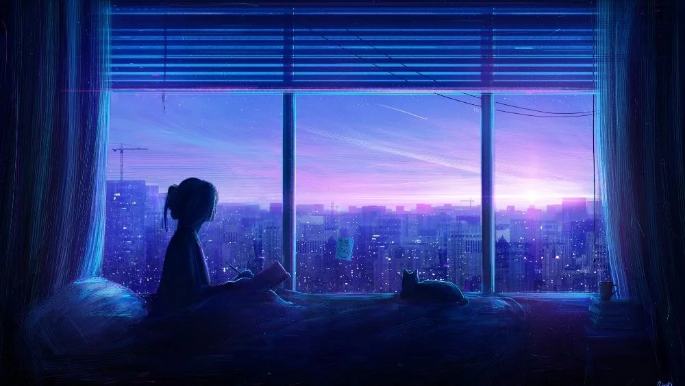 Tải ngay bộ hình nền "The City" theo phong cách Anime cực "chill" về ngay cho máy tính