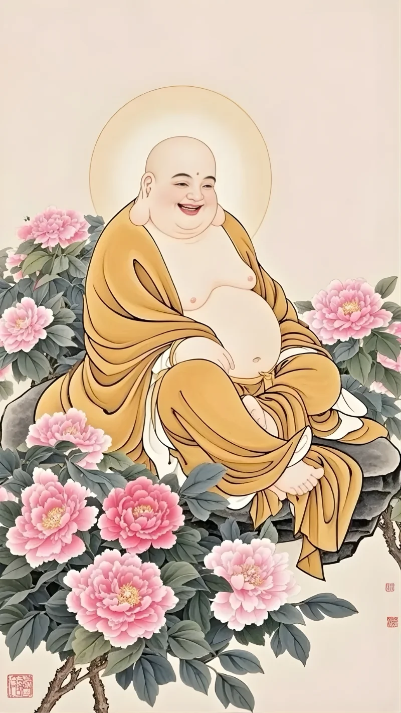 Hình nền Phật Di Lặc đẹp cho điện thoại