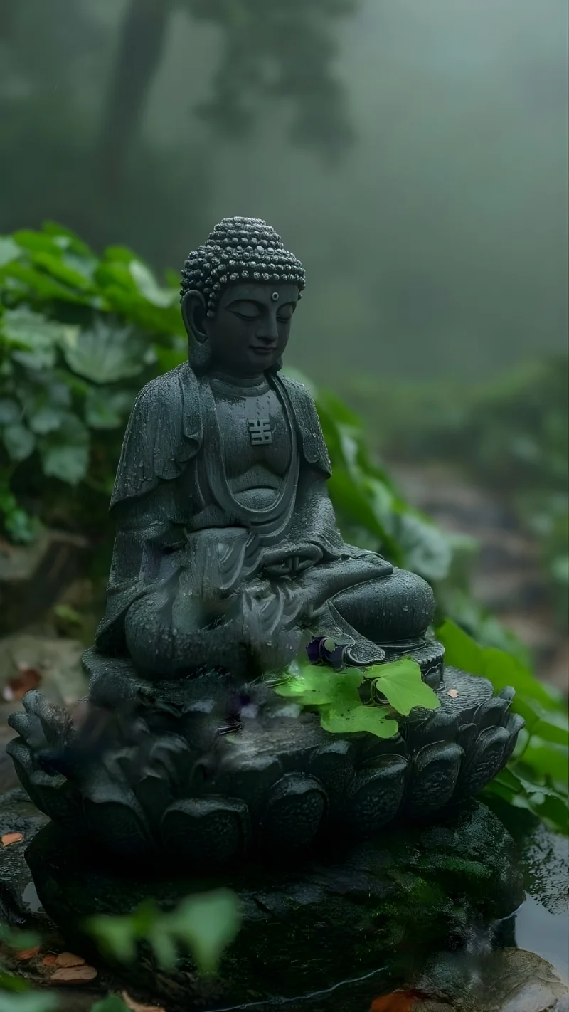 Ảnh Phật A Di Đà phông trắng dành cho người yêu đạo Phật