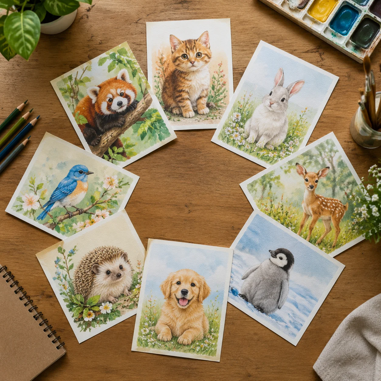 vẽ tranh cute, mẫu 19