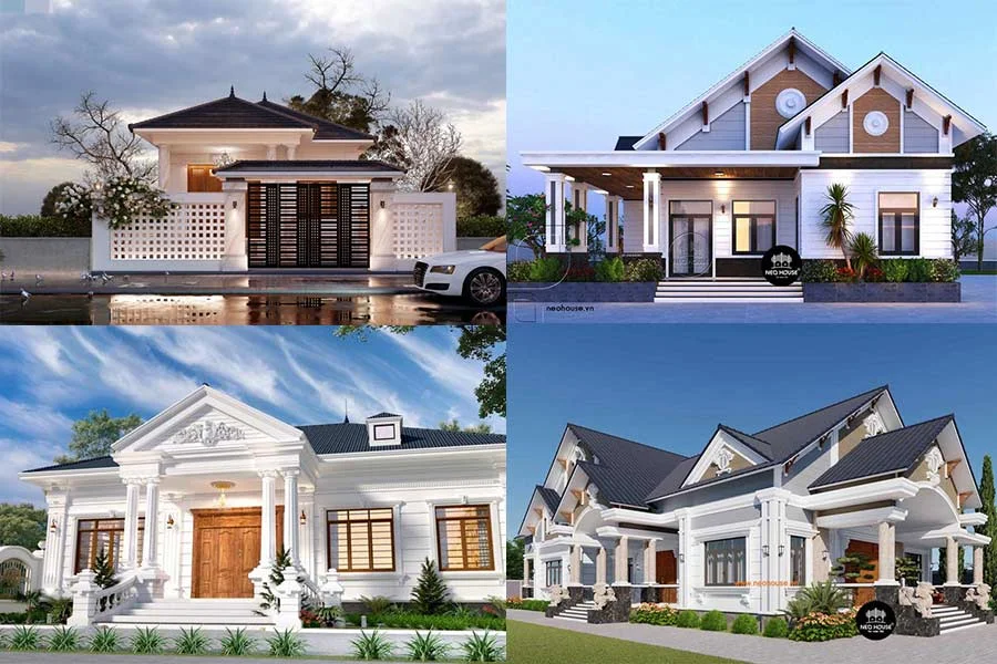 35+ Mẫu biệt thự nhà vườn cấp 4 đẹp hiện đại, ưa chuộng nhất