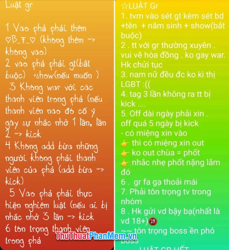 Luật Group trên Messenger hay 3