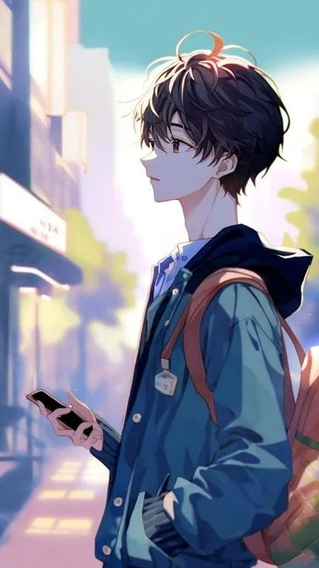 Hình nền điện thoại anime nam sinh trẻ trung