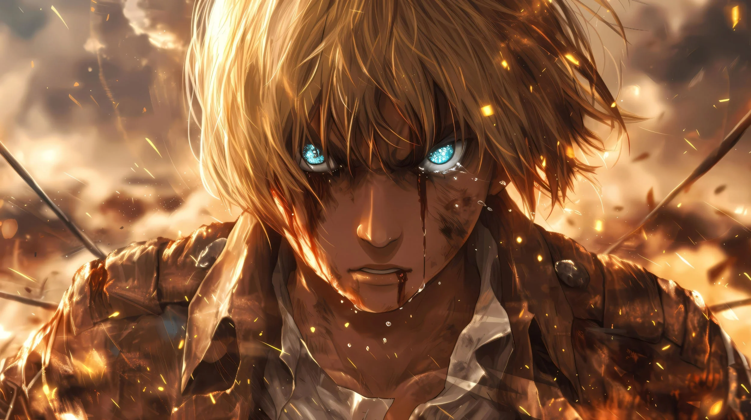 Hình nền laptop 4k Armin Attack on Titan