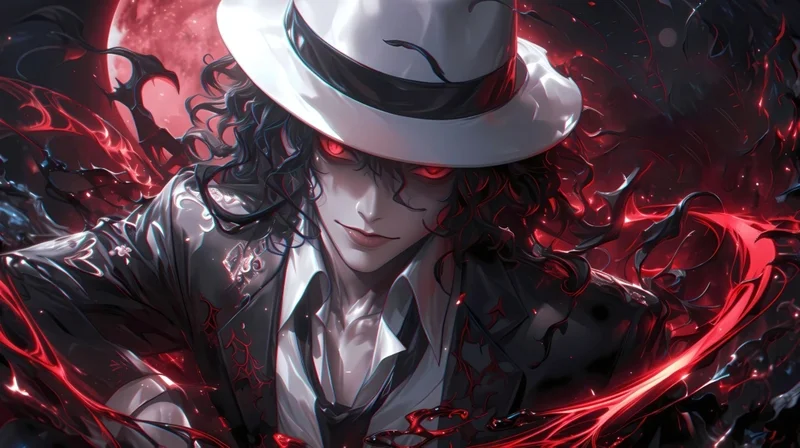 Nhân vật anime phong cách mafia hình nền laptop 4k