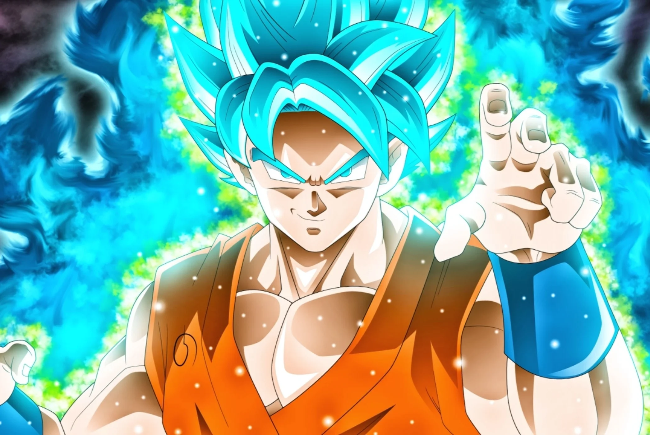 Goku Super Saiyan Blue hình nền laptop 4k