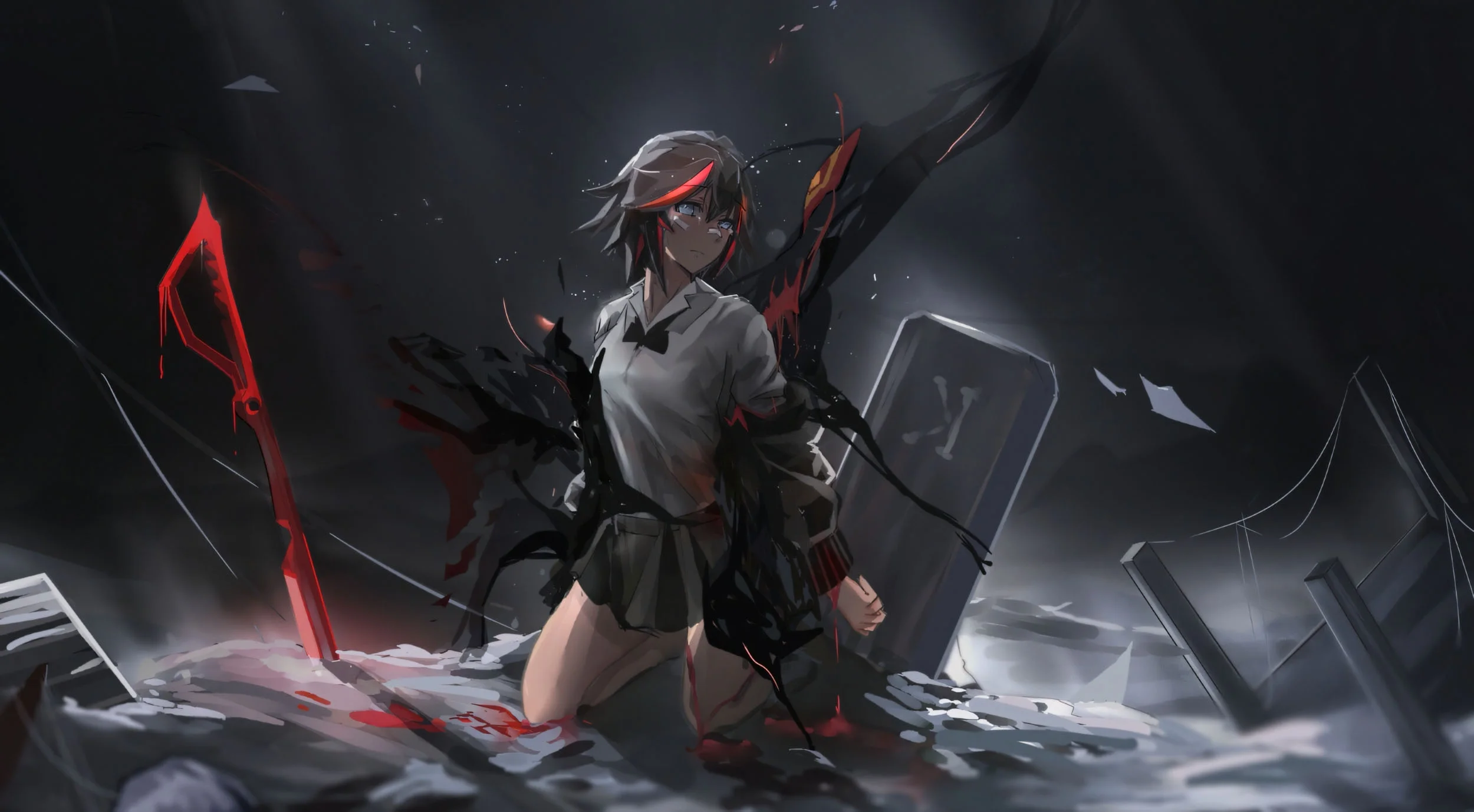 Hình nền laptop 4k nhân vật anime chiến đấu