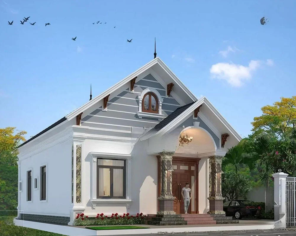 Nhà cấp 4 mái thái kiến trúc truyền thống