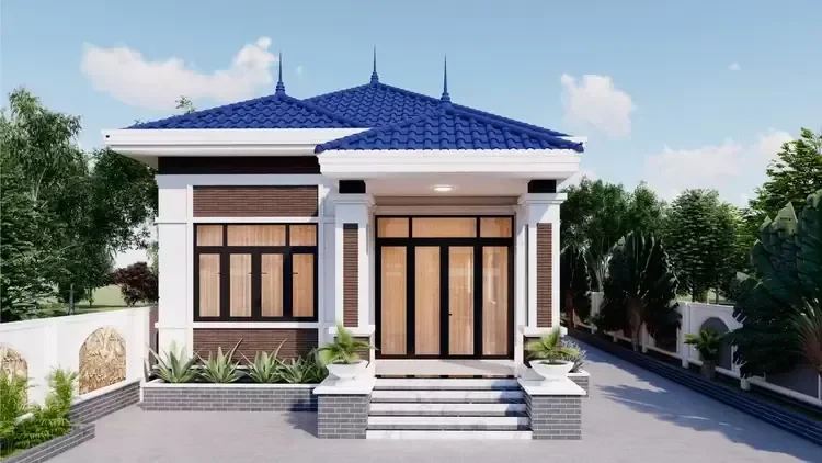 Nhà cấp 4 thường có thiết kế đơn giản và không quá phức tạp, không có các chi tiết kiến trúc cầu kỳ.