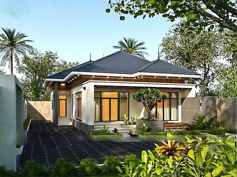 mẫu nhà biệt thự vườn cấp 4