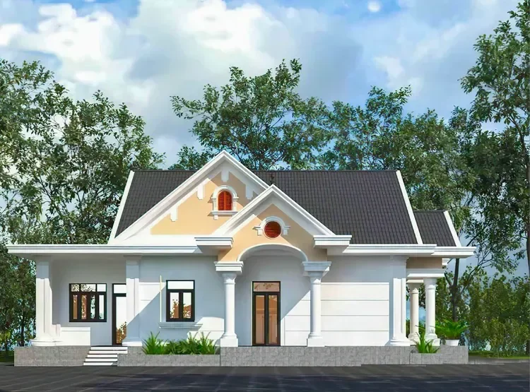 Nhà cấp 4 đẹp mái Thái có lối kiến trúc độc đáo và đẹp mắt