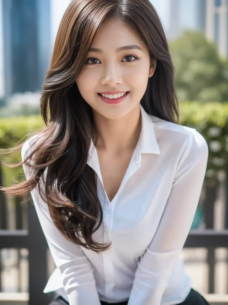 hình ảnh gái xinh nở nụ cười tươi tắn