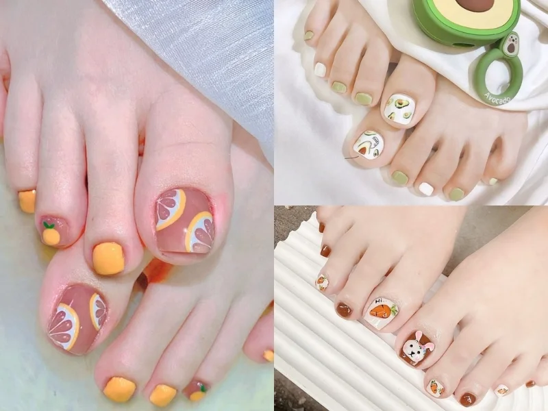 10+ mẫu nail chân mùa hè đơn giản nhưng cực kỳ nổi bật