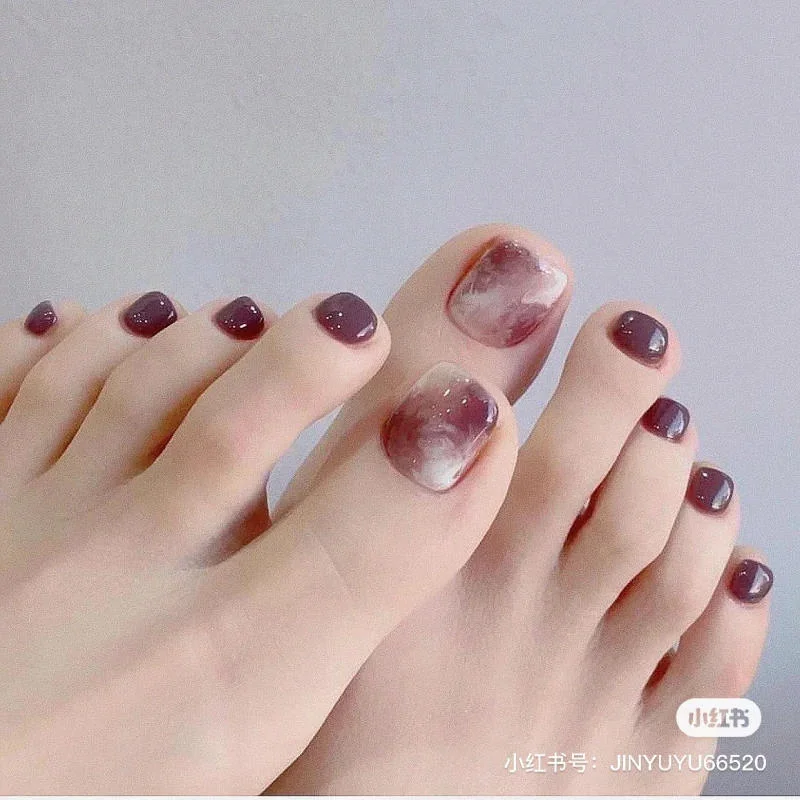 Mẫu móng chân đẹp trơn (3)